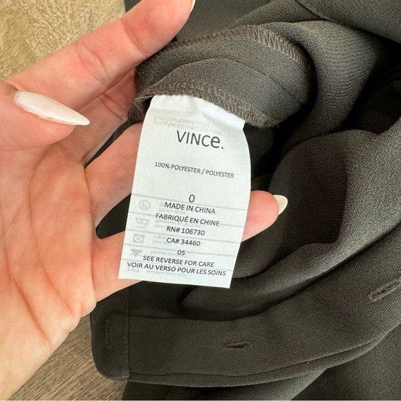 Vince Women’s Sleeveless Jumpsuit Crepe Jogger Drawstring Waist Green 0 - Picture 9 of 10